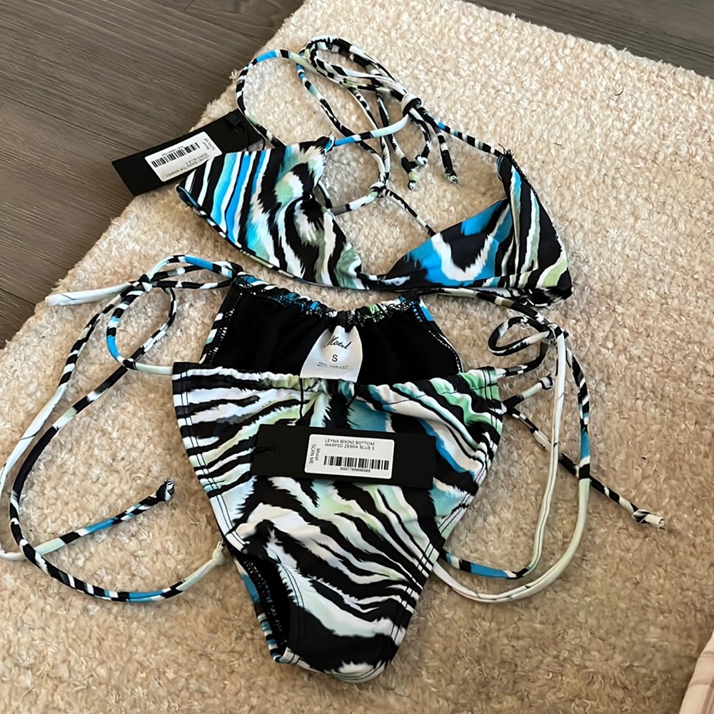Motel 2 piece swim. Zebra Blues is color